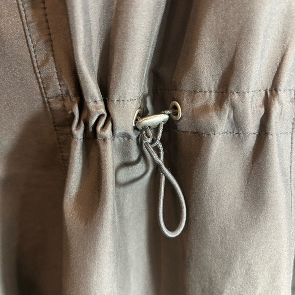 LONDON FOG Sz XL Jacket Coat Snap Zipper Closure Drawstrings Hooded Lined - Picture 8 of 13